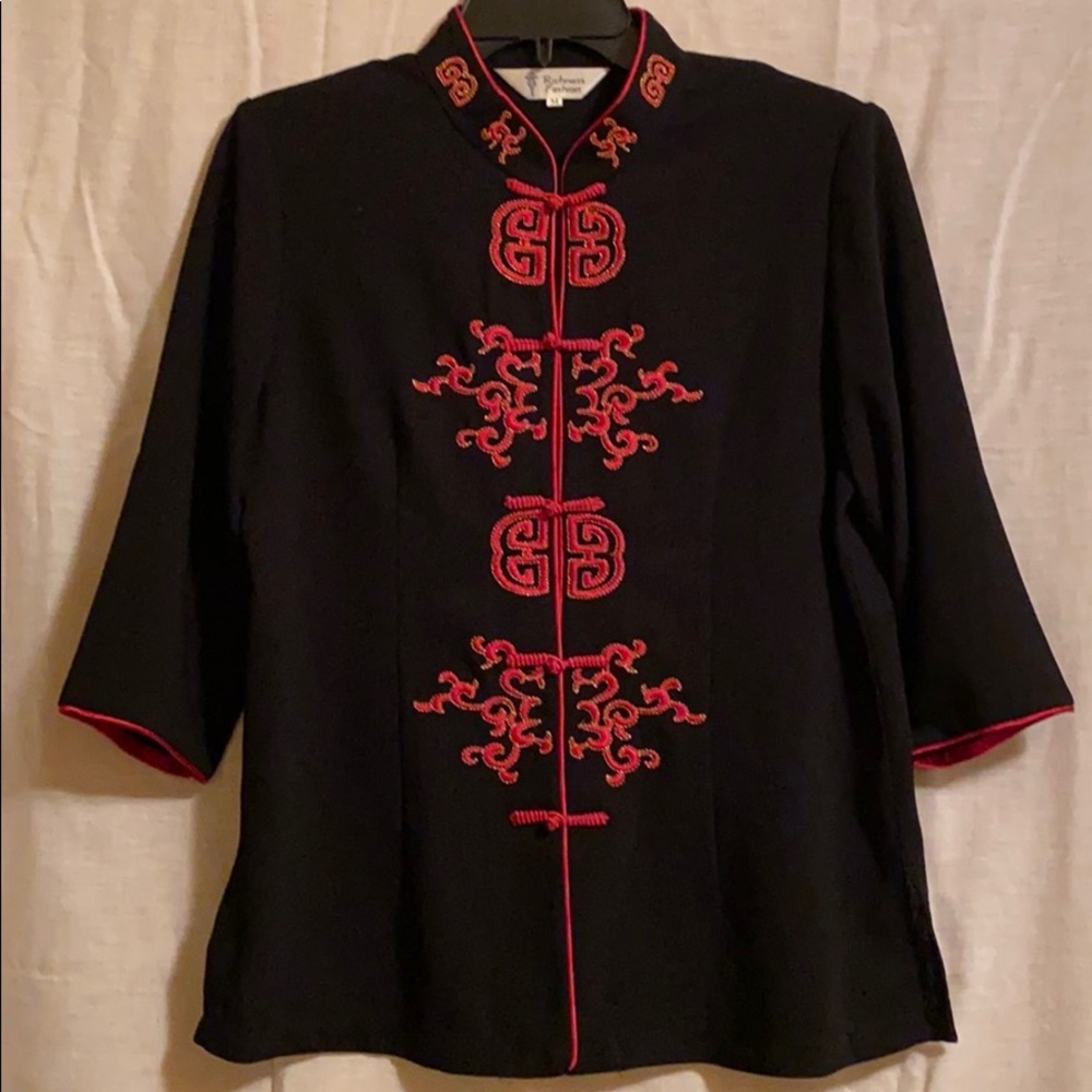 Chinese-style Shirt with Mandarin Collar